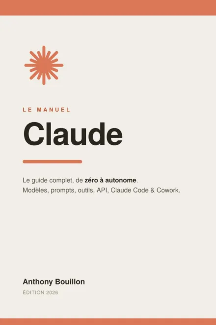 Couverture : Le manuel Claude — Guide indépendant et non officiel pour apprendre l'IA